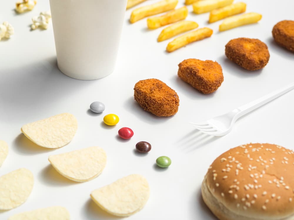 Processed carbs junk food bad for gut